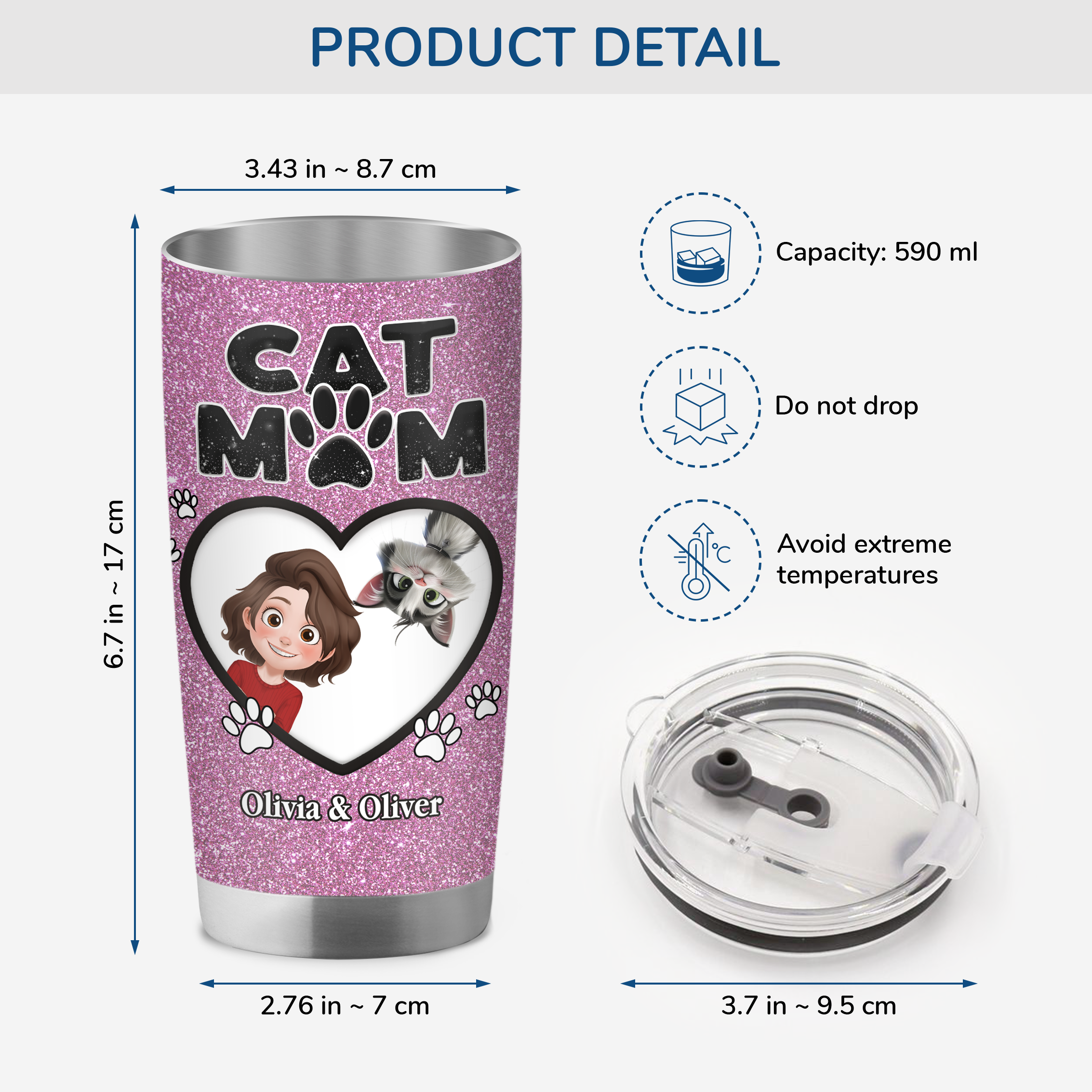 4012TUK3 personalized cat mom gifts pink glitter tumbler_ 20oz 4012TKN0D