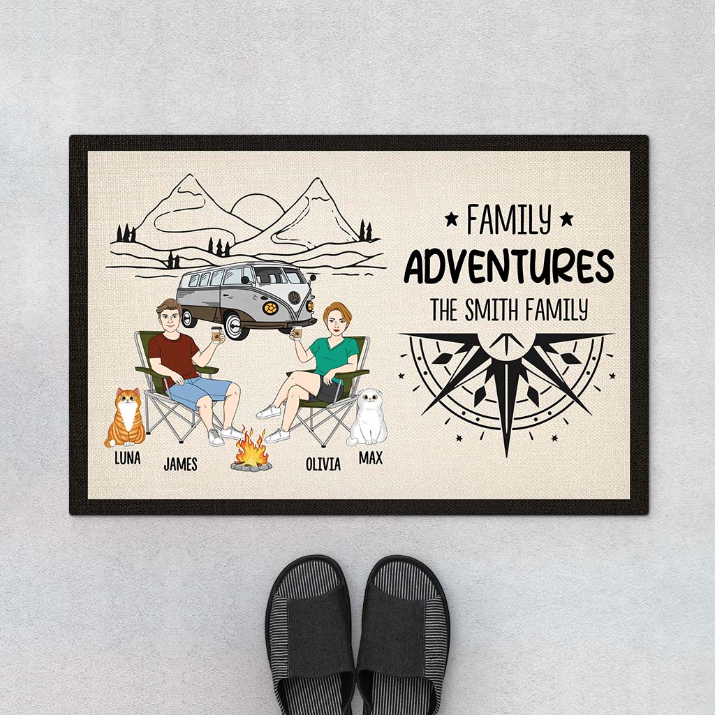 4016DUS1 personalized cat doormat unique camping gifts for cat lovers 4016D8L8D