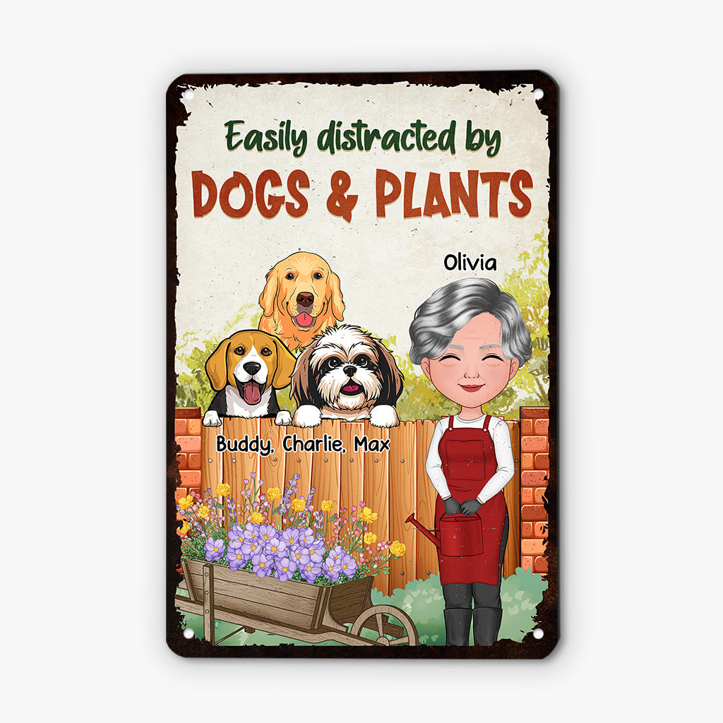 4031EUS2 personalized metal garden signs_ gardening gifts for dog moms 4031ETQ0C