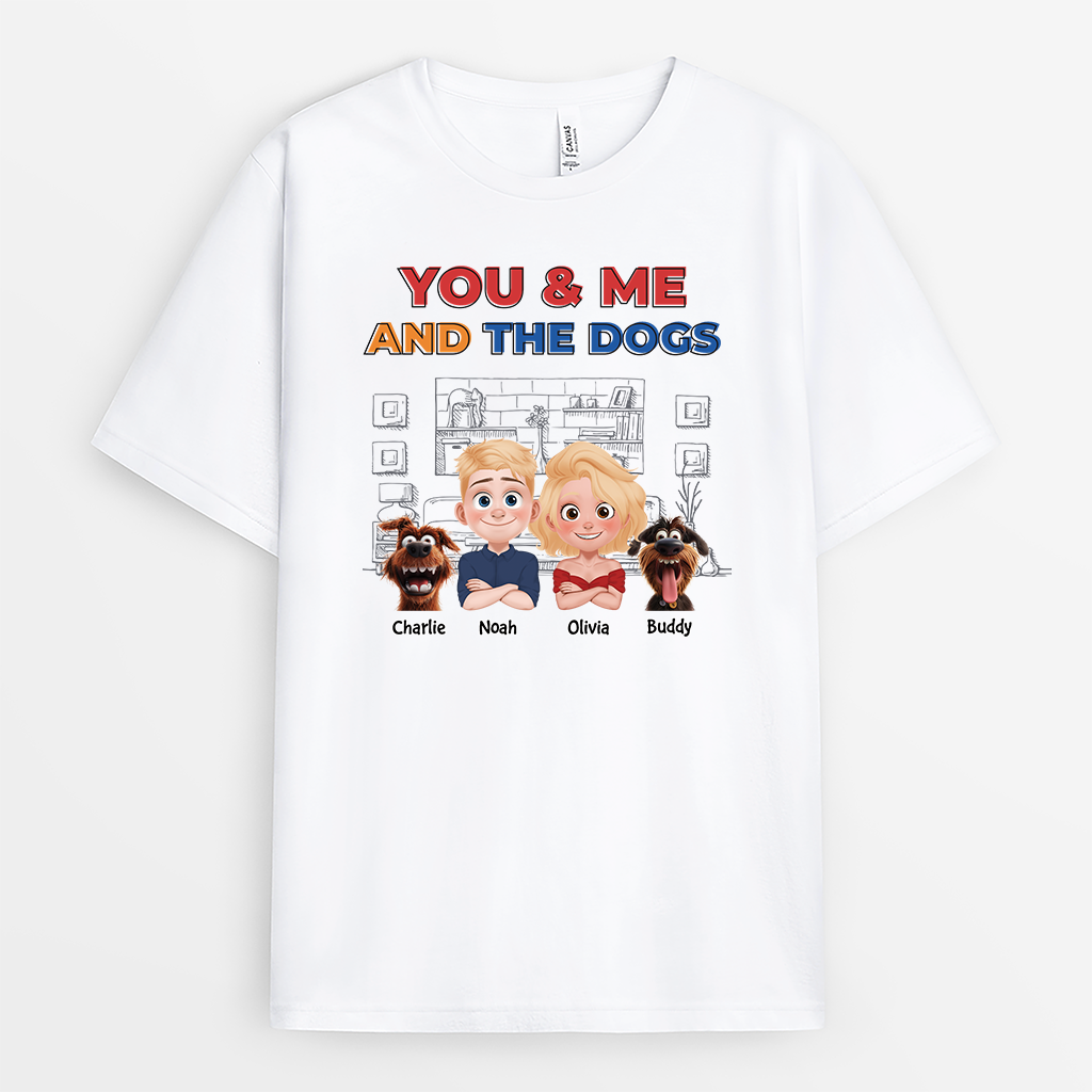 4038AUS1 personalized dog t shirts for couples_ you me and the dogs 4038AKH0C