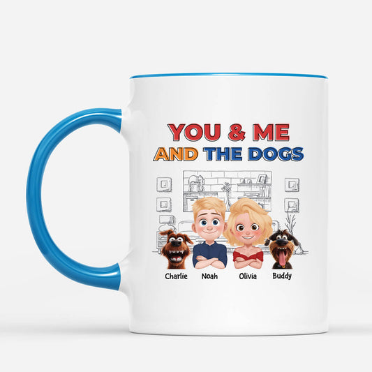 4038MUK2 Personalised You Me And The Dogs Mug 4038MKH0C
