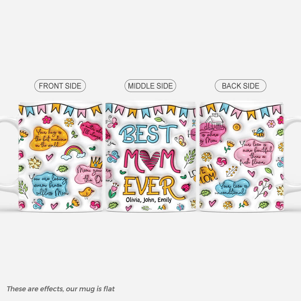 4041MUK1 3d printing effect personalised best mum ever mug 4041M6I5A