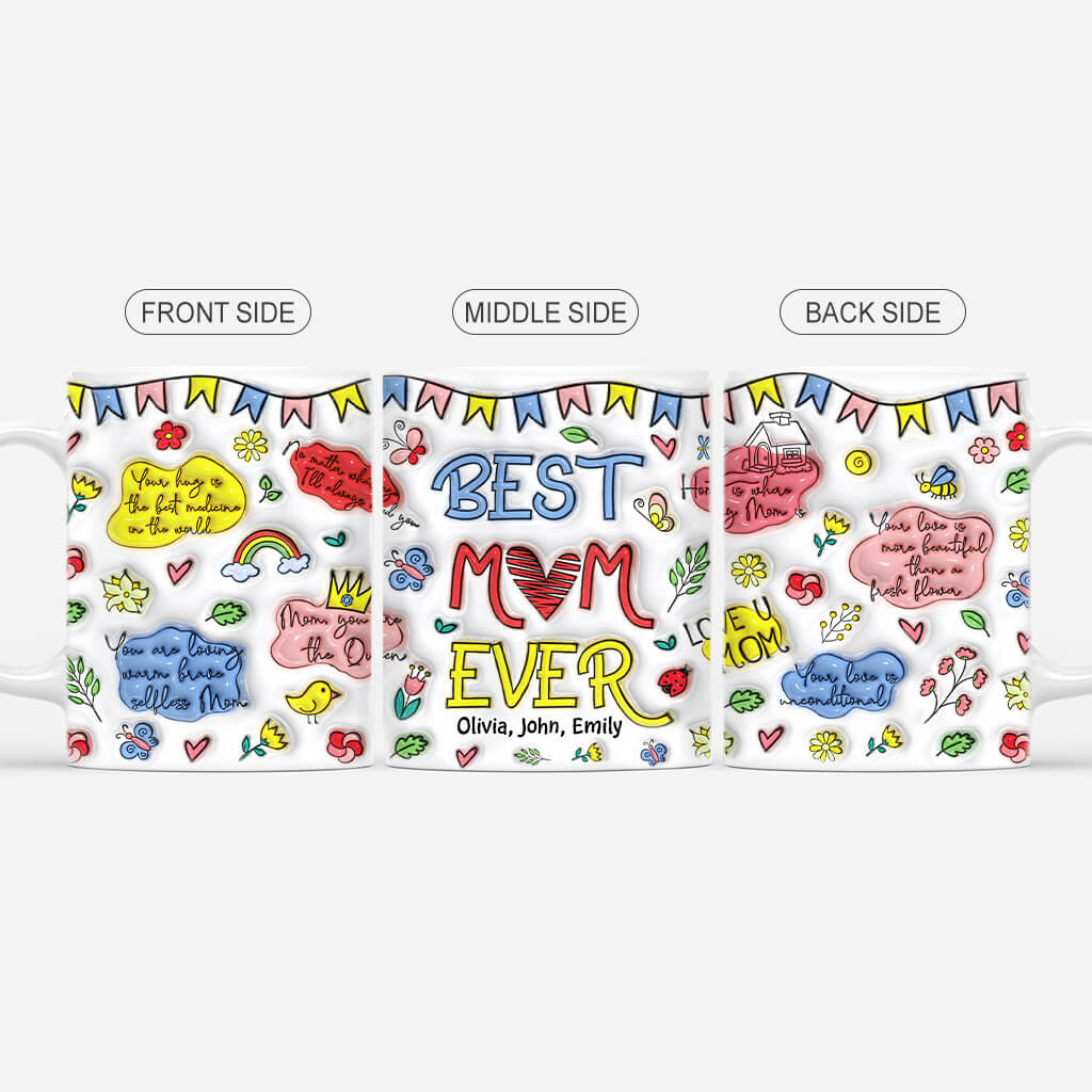 4041MUK2 3d printing effect personalised best mum ever mug 4041M6I5A