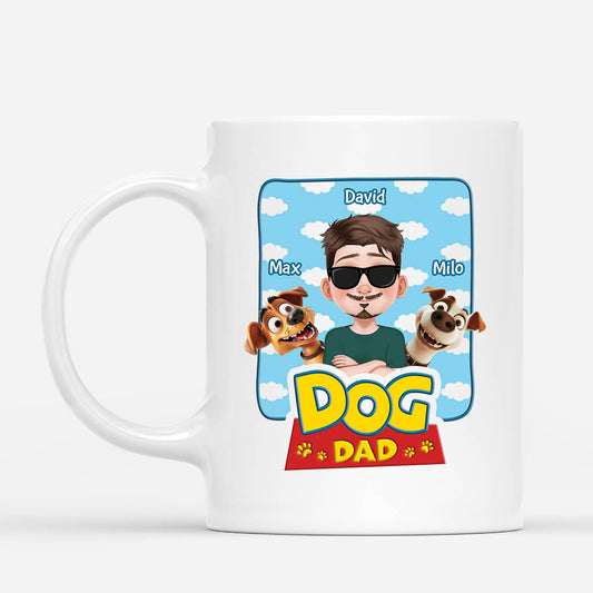 4047MUK1 Personalised Dog Dad Mug Cartoon 4047M5H0C
