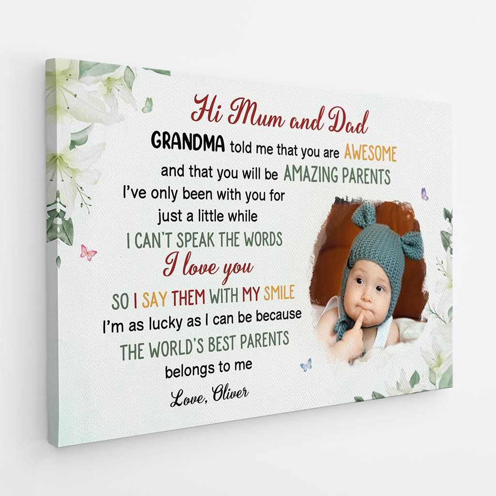 4055CUK2 custom canvas photo prints_ fathers day gift from baby_ 4055C8N5B