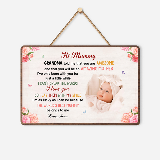 4055QUK1 personalized wood photo signs_ gifts for mom from baby 4055Q8N5A