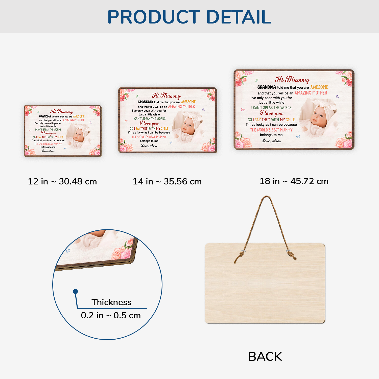 4055QUK3 personalized wood photo signs_ gifts for mom from baby 4055Q8N5A