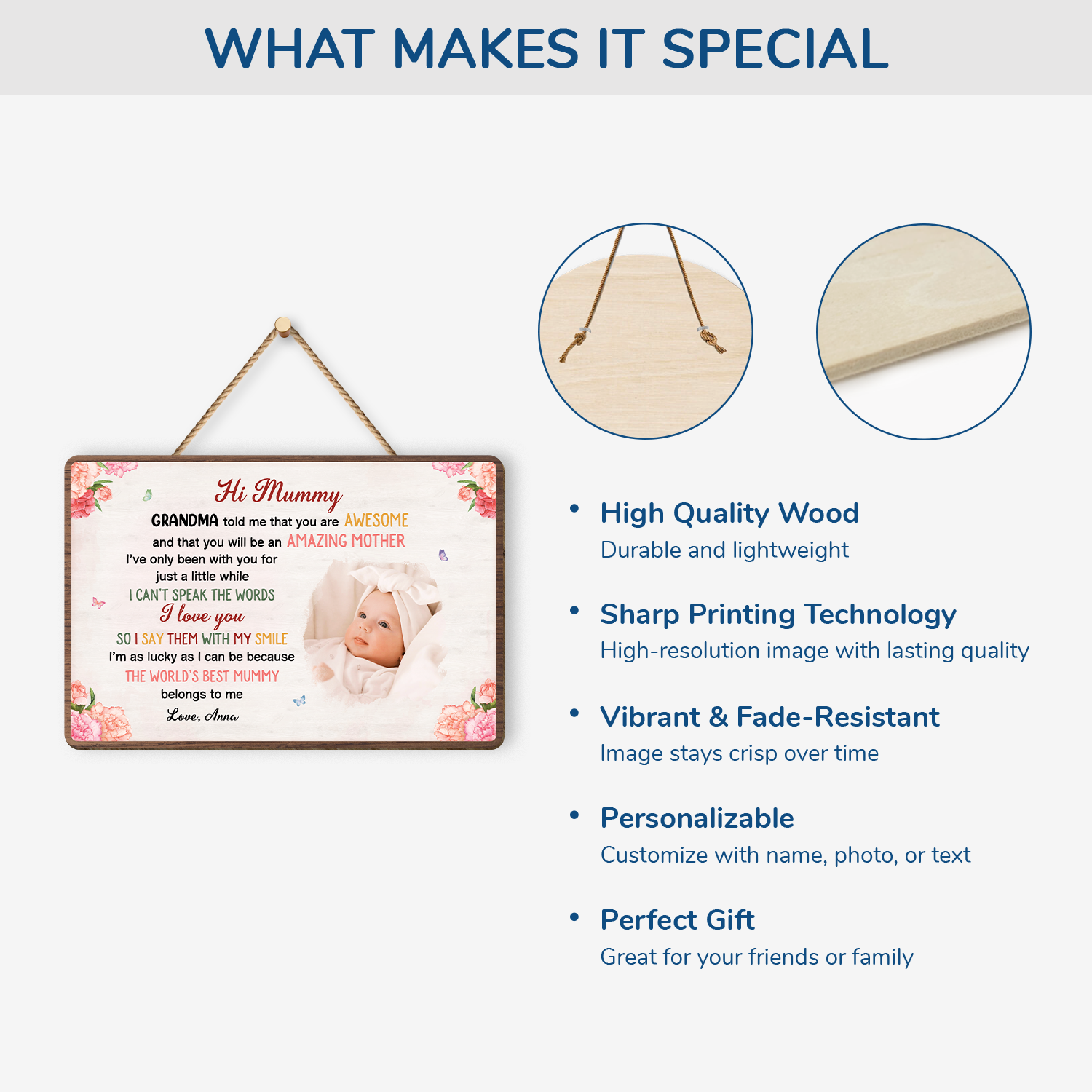 4055QUK4 personalized wood photo signs_ gifts for mom from baby 4055Q8N5A