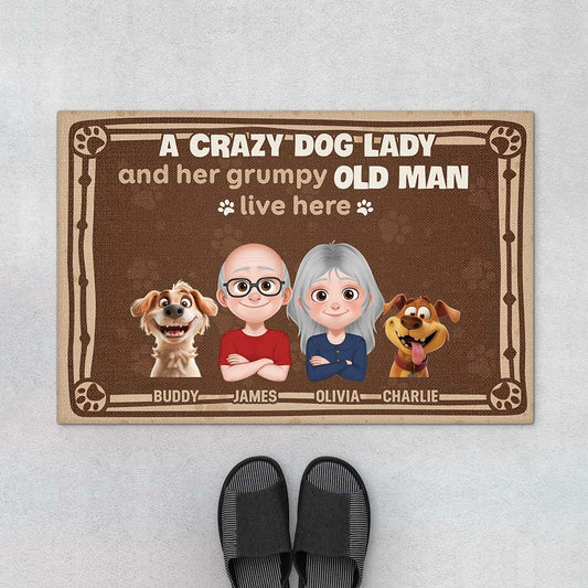 4060DUS1 customized dog gifts for owners funny dog doormats_ for couple 4060DKM0C