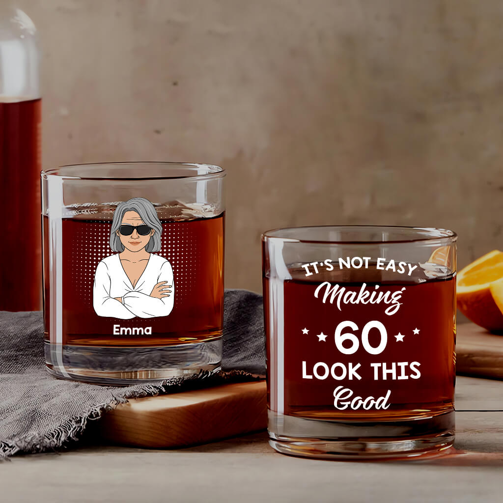 4064IUK1 Personalised Birthday Whiskey Glass for Women 4064I