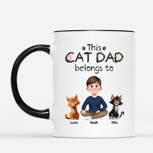 4071MUK2 personalised this cat mum belongs to mugs with cats 4071M8I0D