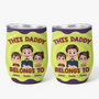 4073TUK1 personalised this daddy belongs to wine tumbler 4073T3I0B