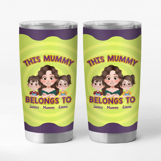 4073TUK1 personalised this mommy belongs to 20oz tumbler 4073T3I0A