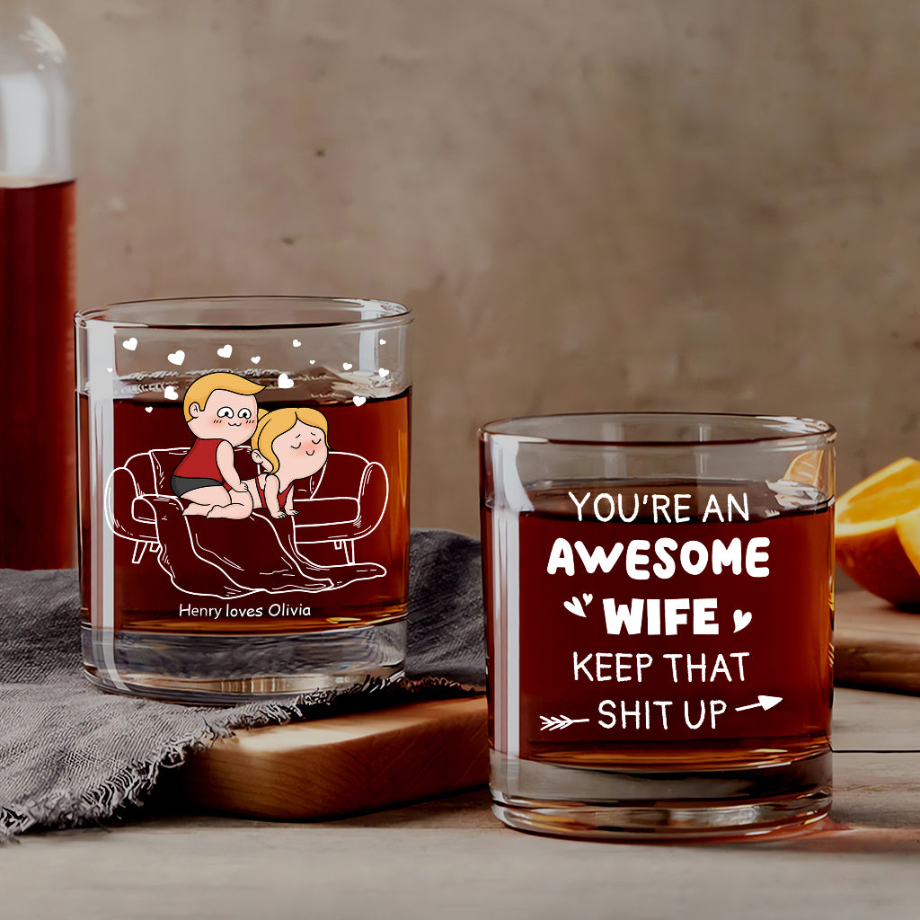 4086IUS2 personalized whiskey glass funny gifts for couples_ 4086IKL8G