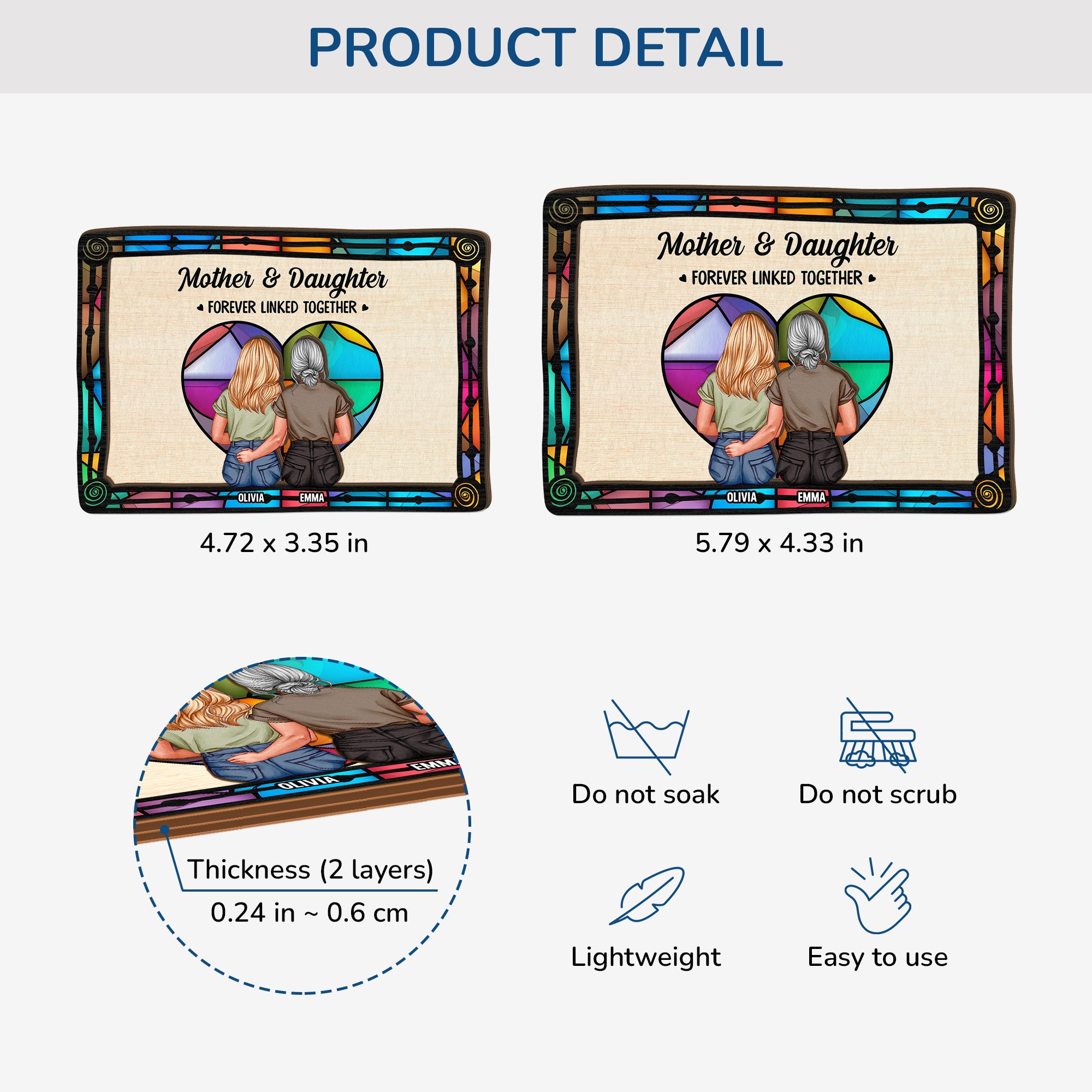 4087GUS4 personalized car visor clips mothers and daughters gits 4087GKH5A