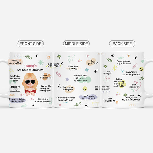 4097MUS1 funny personalized gifts for her bad bitch affirmations mug_ 4097M5H8A