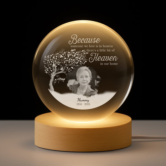 4126LUK1 personalised photo memorial crystal ball lamp for loss of mumdad 4126ltl5a_c39da06b 998b 41f1 83d8 1991df5618dd