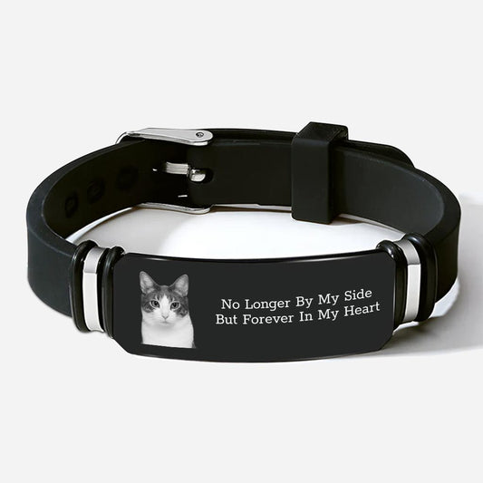 4134JUS1 personalized memorial bracelets_ no longer by my side but forever in my heart 4134J6T5A