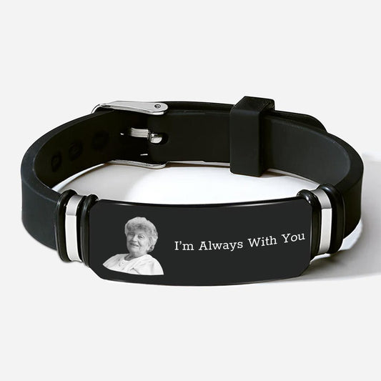 4134JUS1 personalized memorial bracelets_ no longer by my side but forever in my heart 4134J6T5A_5958505e 7f97 4e33 86d1 d4434f84972a