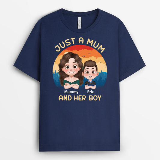 4168AUK2 personalised just a dad and his girl shirt_ 4168A6I0B