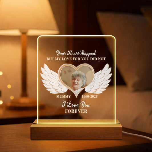 4179LUK1 personalised memorial night light with photo for loss of mumdad 4179ltl5a