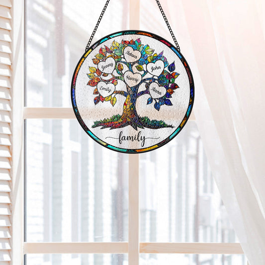 4189UUS2 personalized family gifts family tree suncatcher 4189U9L5I
