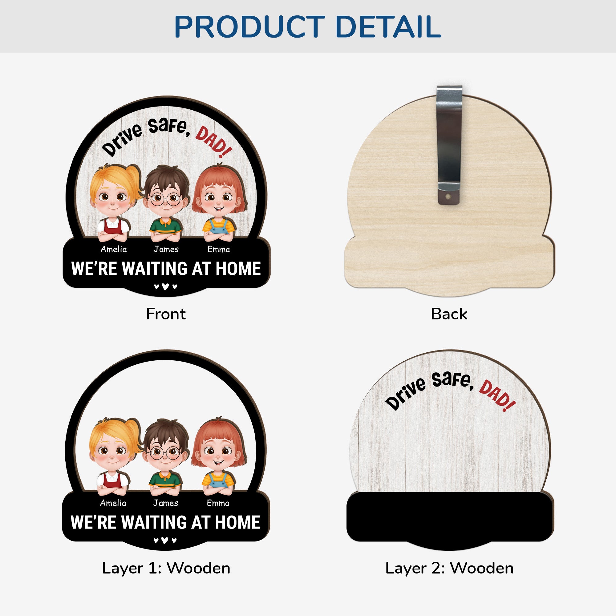 4190GUS3 personalized mom gift drive safe car visor 4190G9L0B