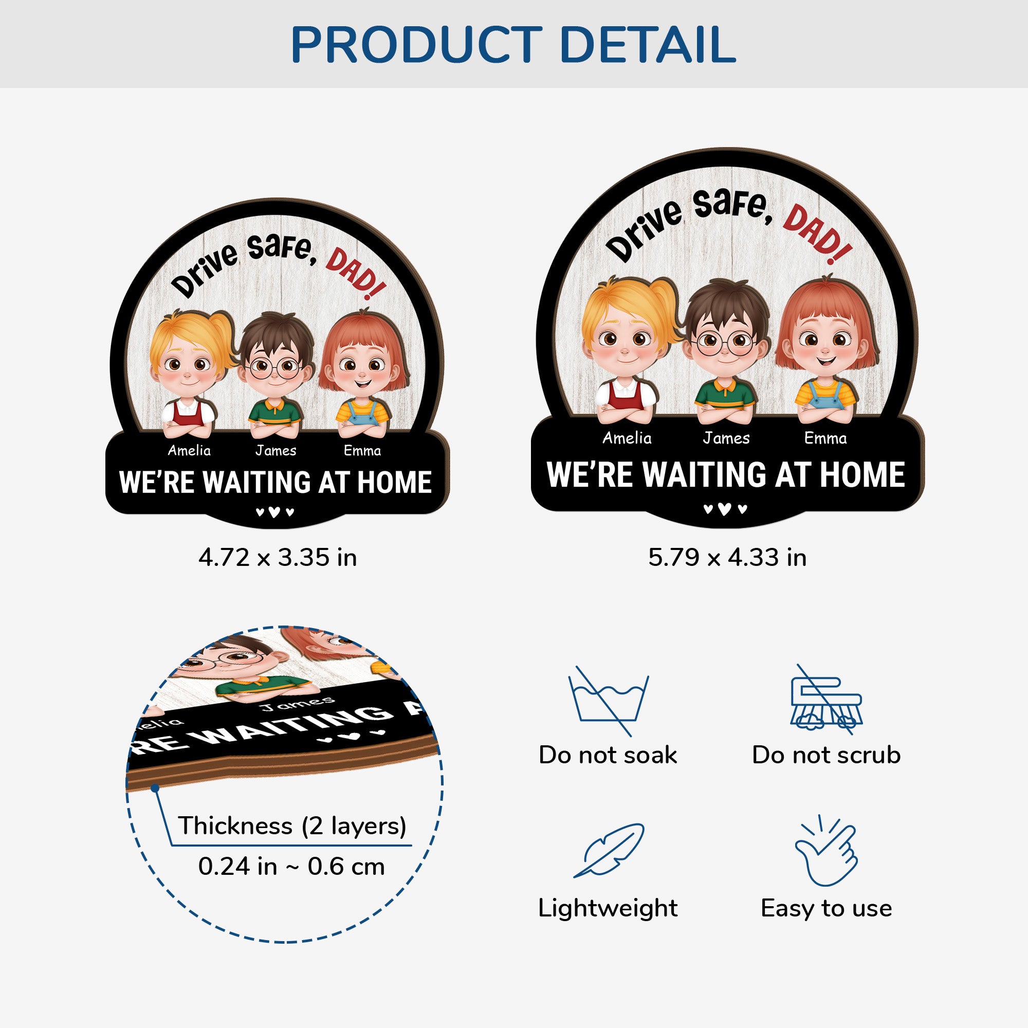 4190GUS4 personalized mom gift drive safe car visor 4190G9L0B