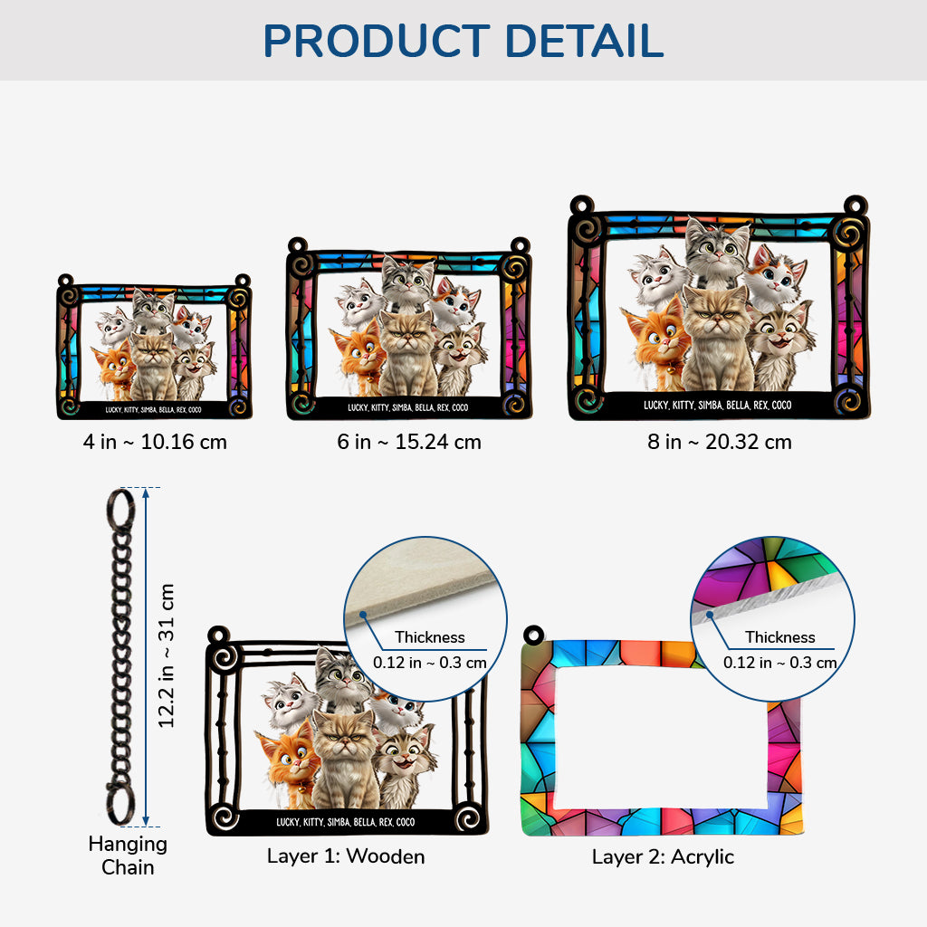 4191UUS3 personalized gifts for cat lovers cute cat suncatcher 4191U9L5D