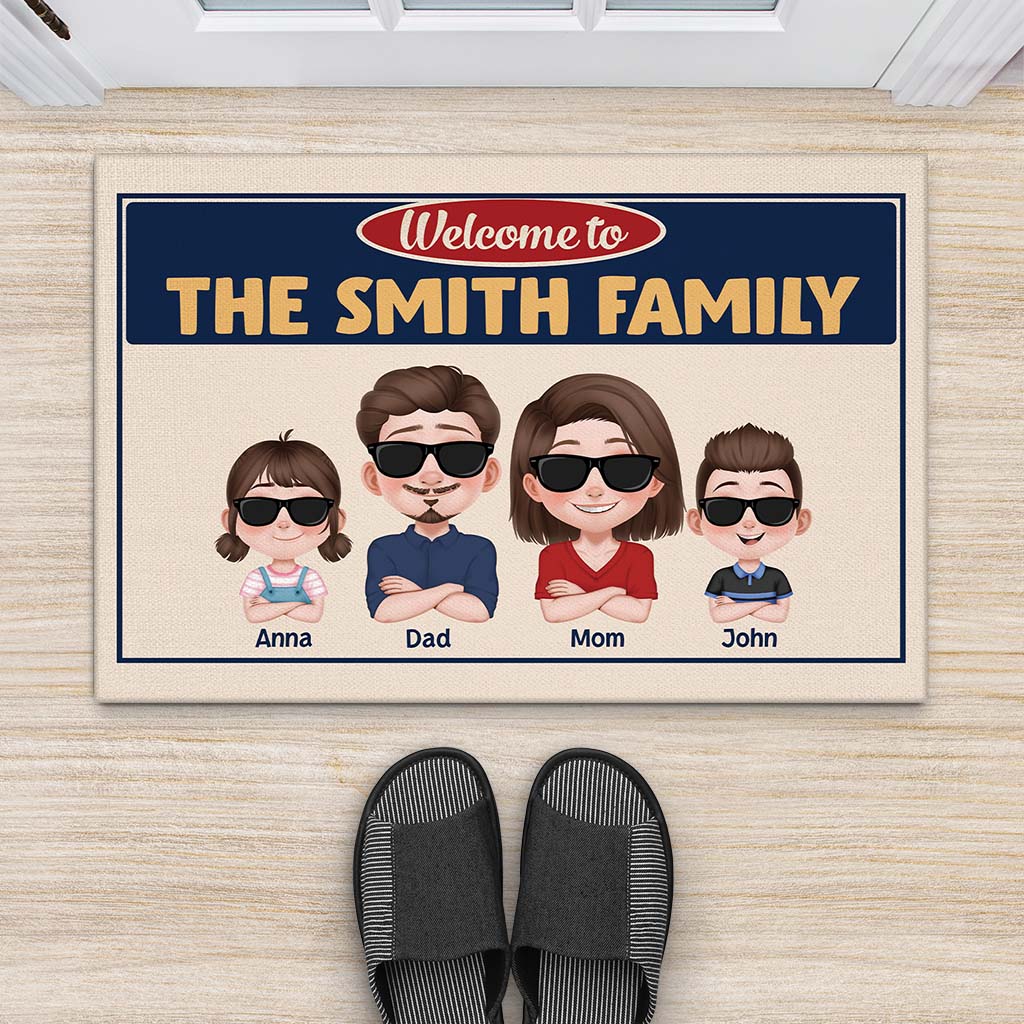 4206DUS2 personalized gifts for family the family welcome doormat 4206DKQ0I