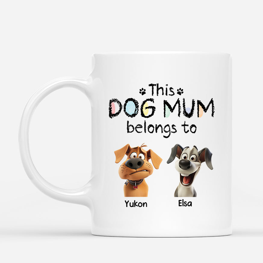 4222MUS2 personalized dog mum gifts belongs to us mug 4222M8Q5C