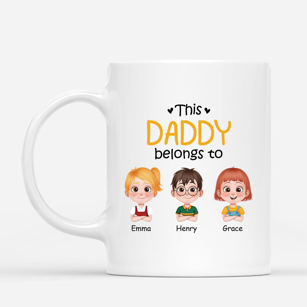 4228MUS1 Dpersonalized dad gifts this dad belongs to mug 4228M