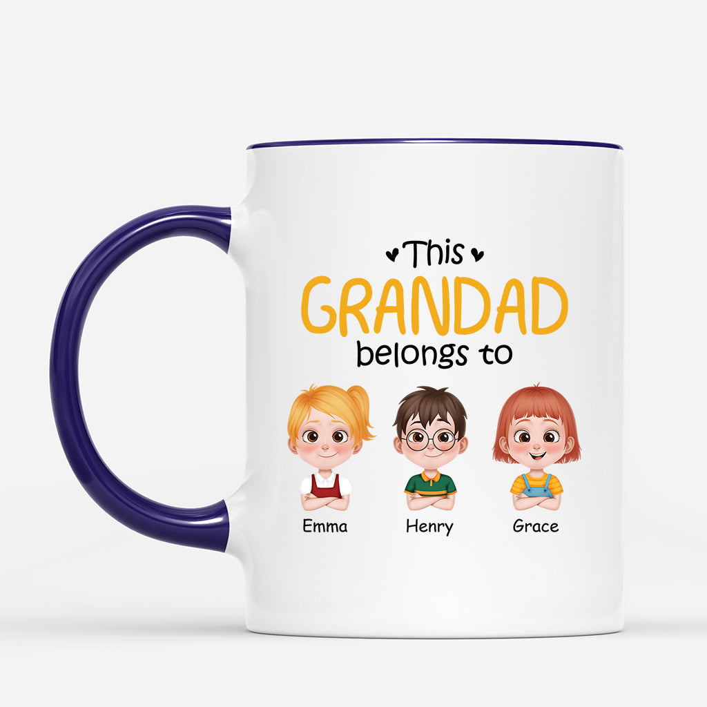 4228MUS2 GDpersonalized dad gifts this dad belongs to mug 4228M