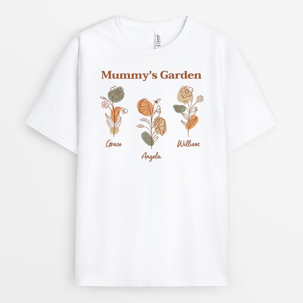 4233AUK1 personalized mom gifts mommys garden t shirt 4233A3G5A