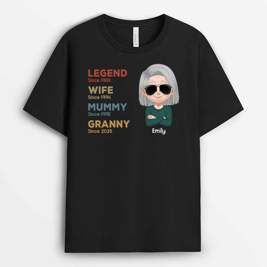 4235AUK1 personalized mothers day shirts legend wife mommy grandma since 4235A5L5A