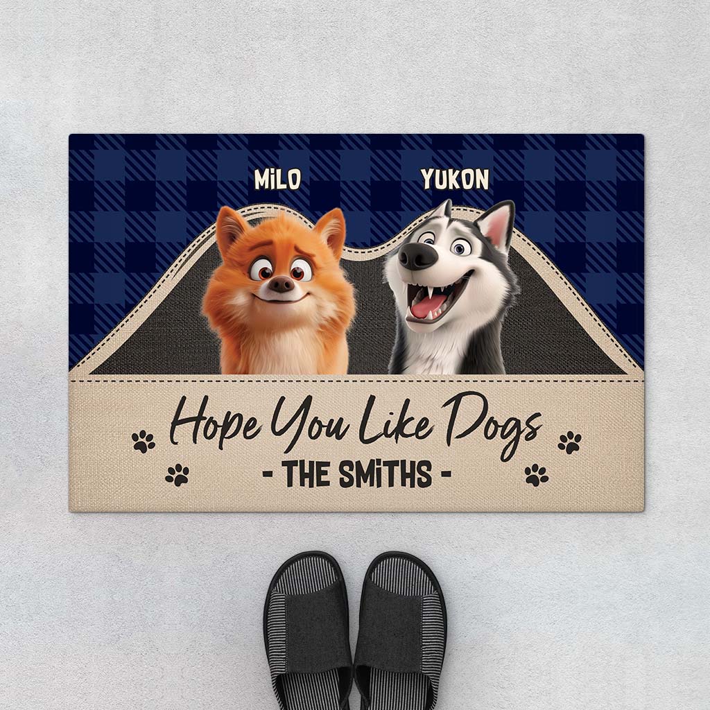 4237DUK1 personalized gifts for dog owners hope you like dogs doormat 4237D3Z0C