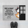 4249DUS1 personalized gifts for cat lovers go away cat doormat_ 4249D6M0D