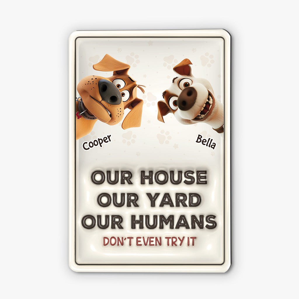 4257EUS1 customized dog gifts for owners funny dog metal signs 4257E8L5C