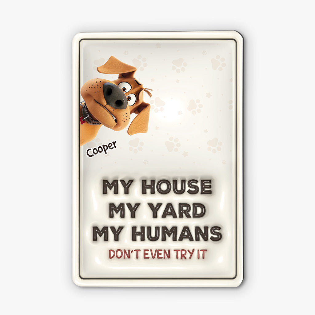 4257EUS2 customized dog gifts for owners funny dog metal signs 4257E8L5C