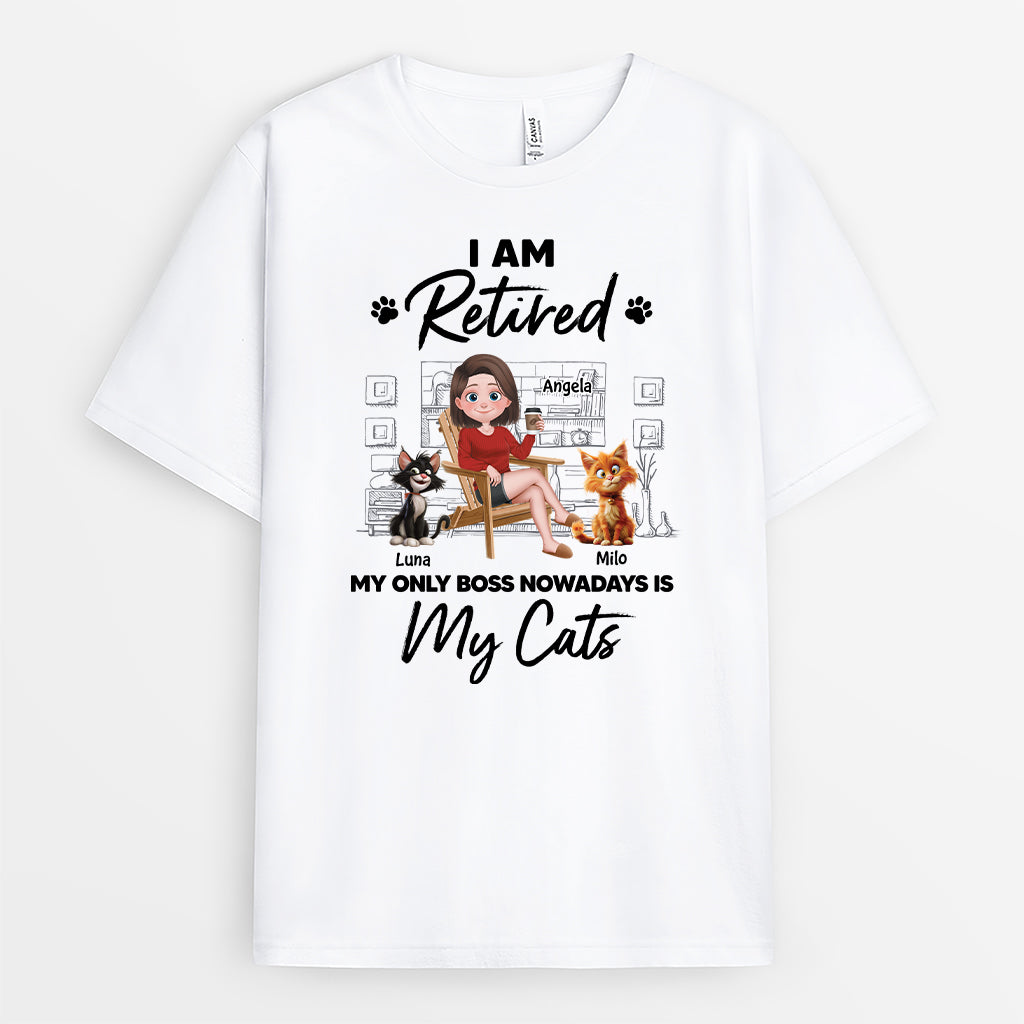 4263AUS1 custom cat shirts funny retirement gifts im retired shirt_ 4263ATL0D