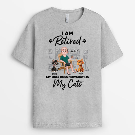 4263AUS2 custom cat shirts funny retirement gifts im retired shirt_ 4263ATL0D