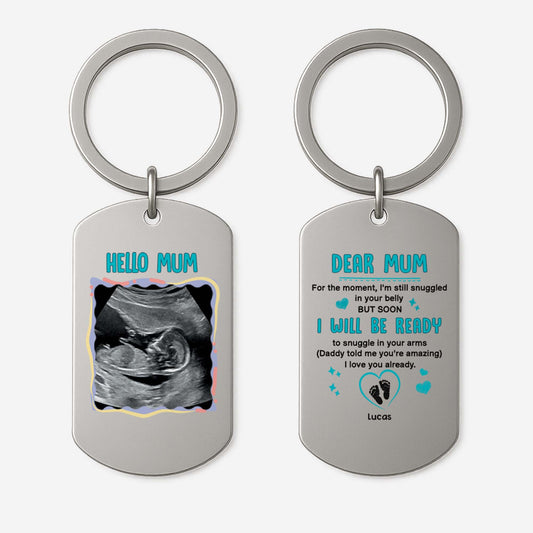 4269JUK1 personalized metal keychain with photo gifts for mom to be 4269JTL5B