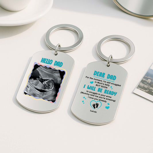 4269JUK2 personalized metal keychain with photo gifts for mom to be 4269JTL5B