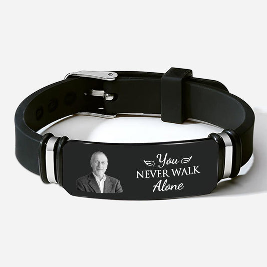 4289JUS1 personalized photo memorial gifts youll never walk alone bracelet_ 4289J5T5A_56b2630c 5055 4a81 8d08 49c755f9eb5d