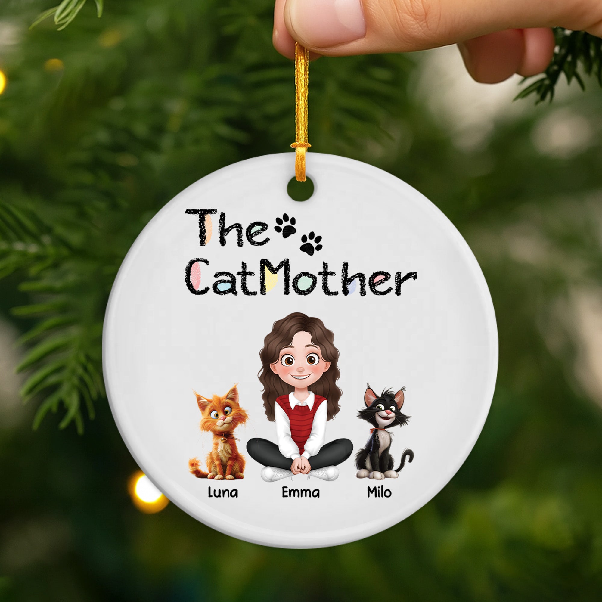 4298OUS2 custom christmas gifts for cat lovers ceramic cat ornaments_ 4298O3L0D