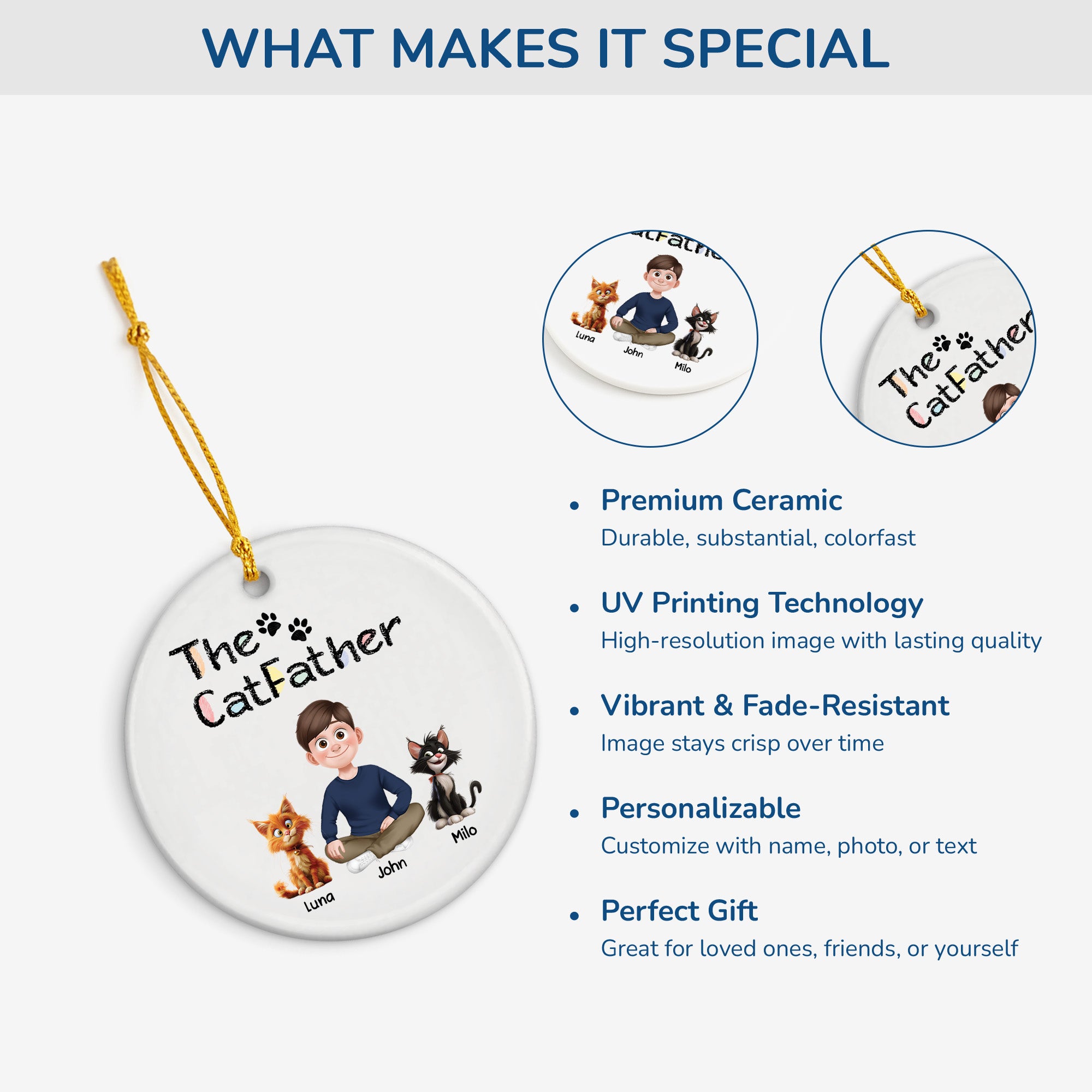 4298OUS4 custom christmas gifts for cat lovers ceramic cat ornaments_ 4298O3L0D