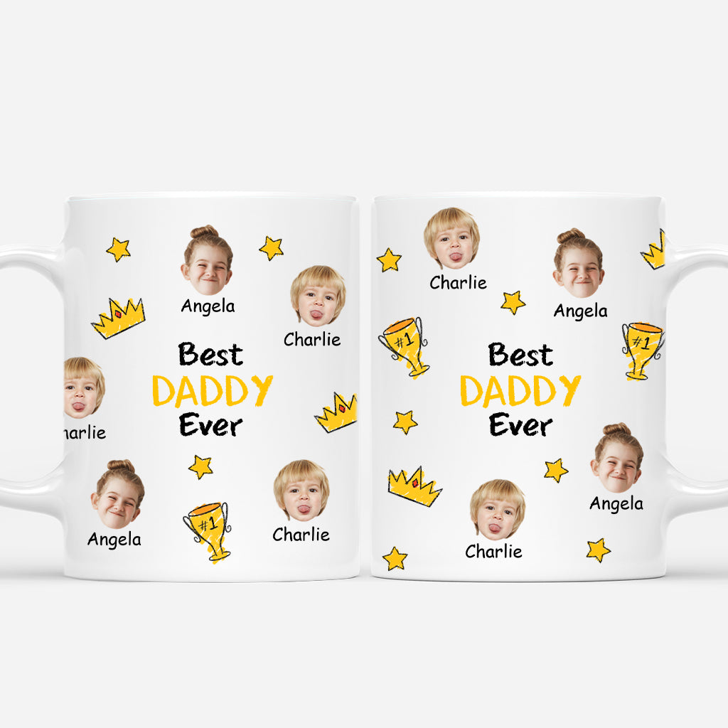 4299MUK1 personalised best dad ever mug with face 4299M3I3B