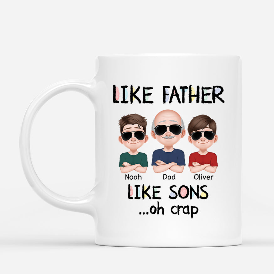 4311MUS1 personalized dad gifts funny like father mug 4311M8M0B