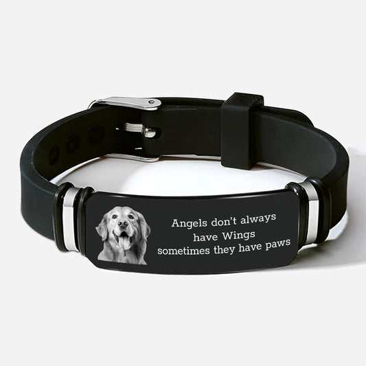 4325JUS1 personalized pet memorial gifts paws picture bracelet 4325J6N5A