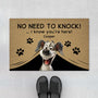 4334DUS1 funny personalized _dog gifts no need to knock dog doormat 4334D8Q5C